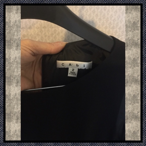 CAbi black flapper dress car wash fringe sz 2 - Picture 3 of 4